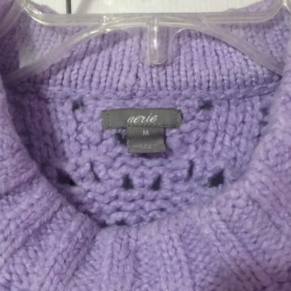 Purple pointelle sweater - Picture 2 of 6